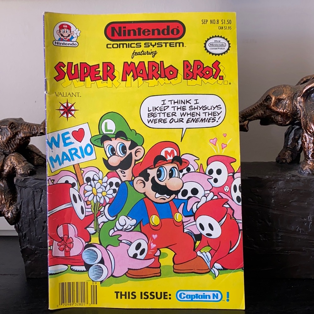 Vintage Super Mario Bros Comic Issue 8 1991 Valiant Nintendo Comics System
